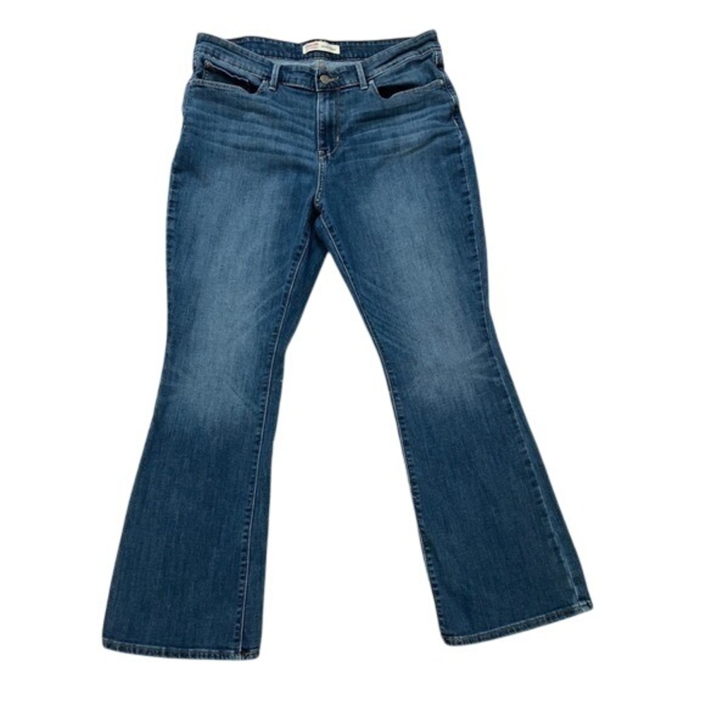 Signature Levi Strauss Mid Rise Bootcut Jeans Women's‎ Blue Denim